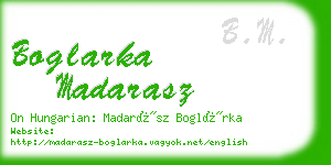 boglarka madarasz business card